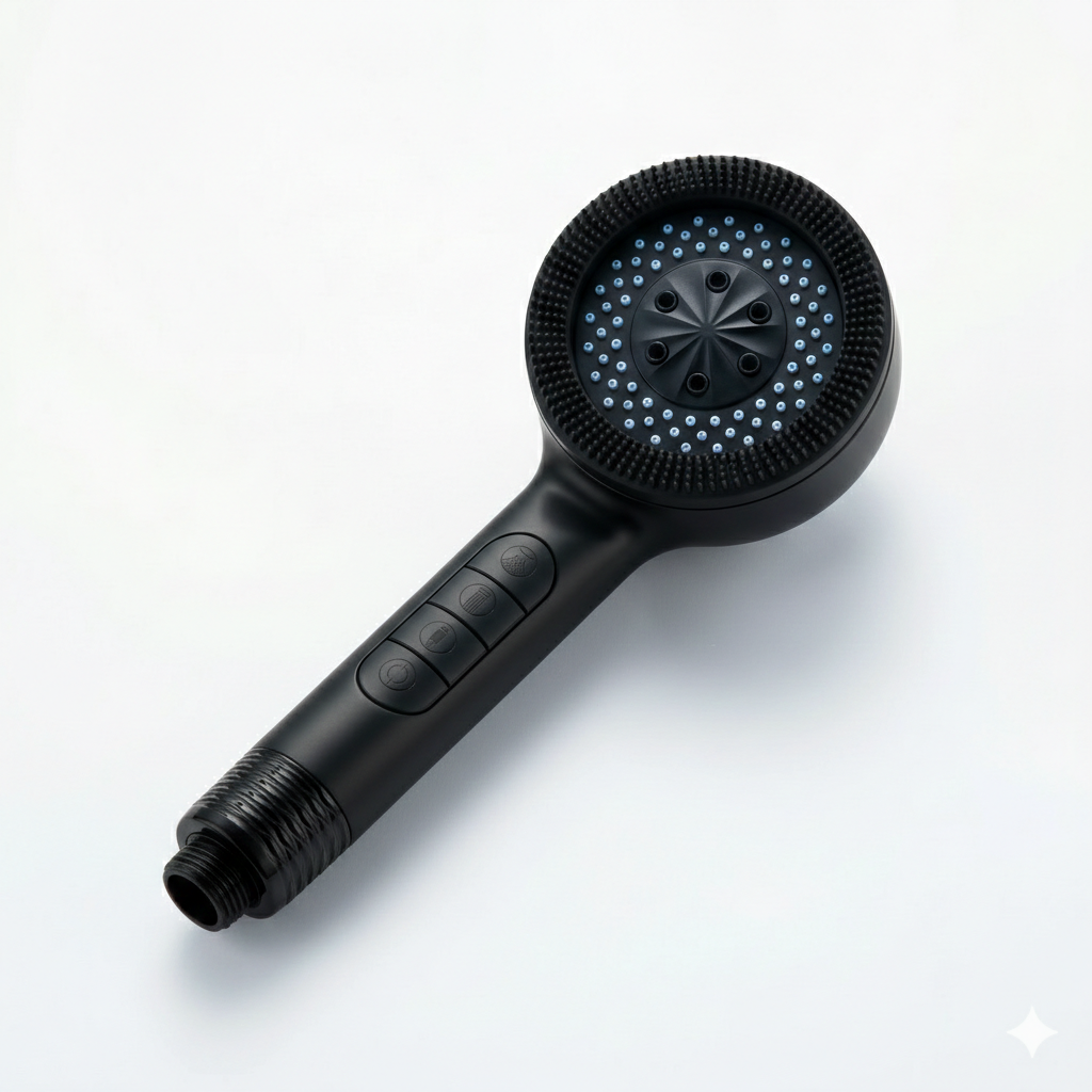 מזלף יד איכותי 4 מצבי זרימה + מתז  | שחור מט | מק"ט  305/1