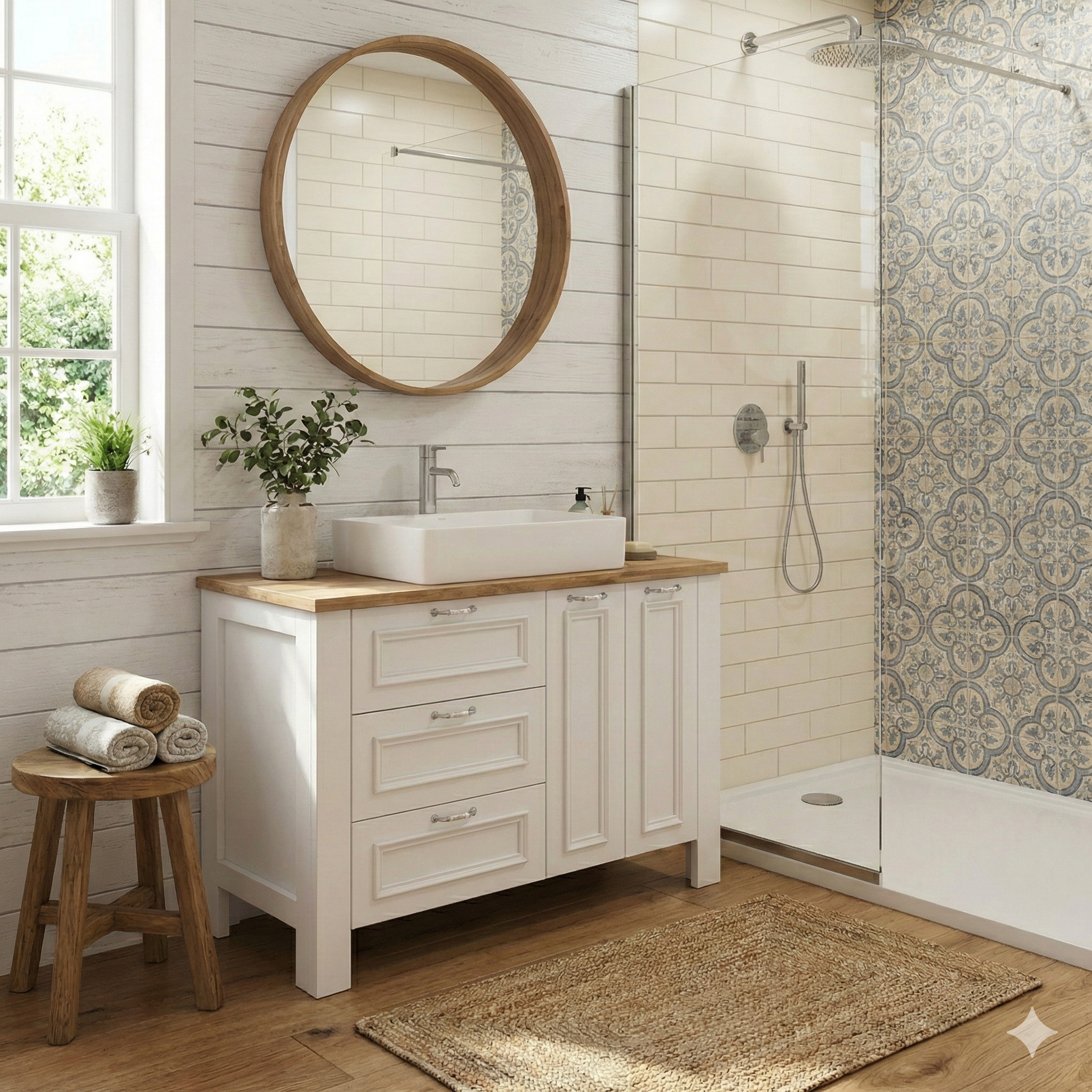 ארון אמבטיה דגם " קאמיליה " אפוקסי | ארון תלוי | משטח בוצ׳ר מק"ט 50080P