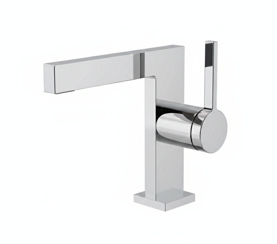 ברז לכיור מקלחת אופנתי מודרני מעוצב חם קר | כרום | מק"ט 591