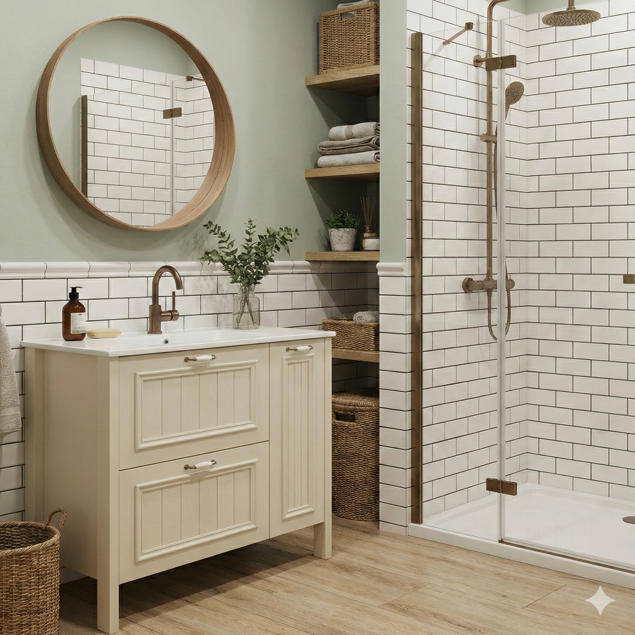 ארון אמבטיה דגם " מרטינו " אפוקסי | ארון עומד | משטח חרס מק"ט 50084P