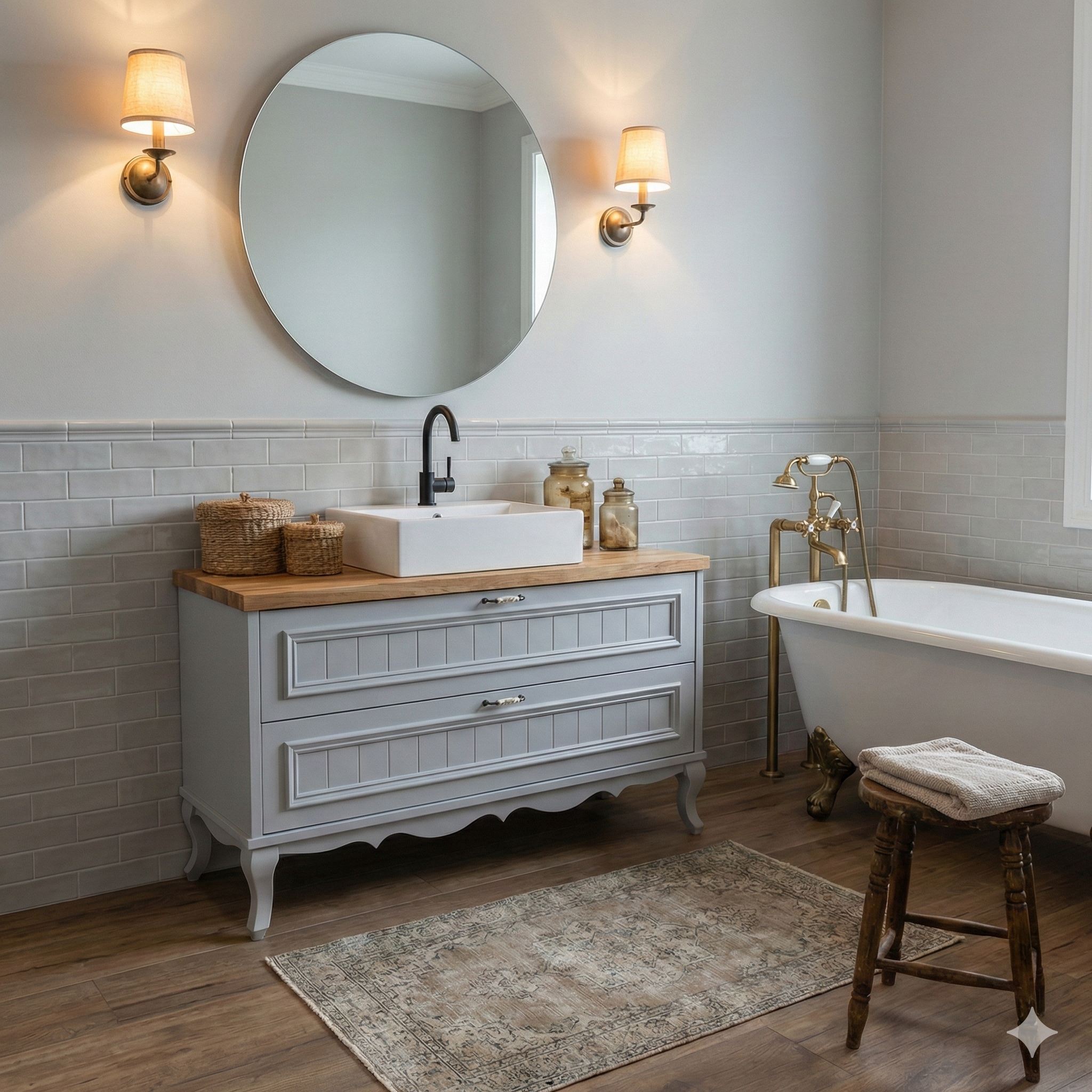 ארון אמבטיה דגם " רוקסנה" אפוקסי | ארון עומד | משטח בוצ׳ר מק"ט 50079P