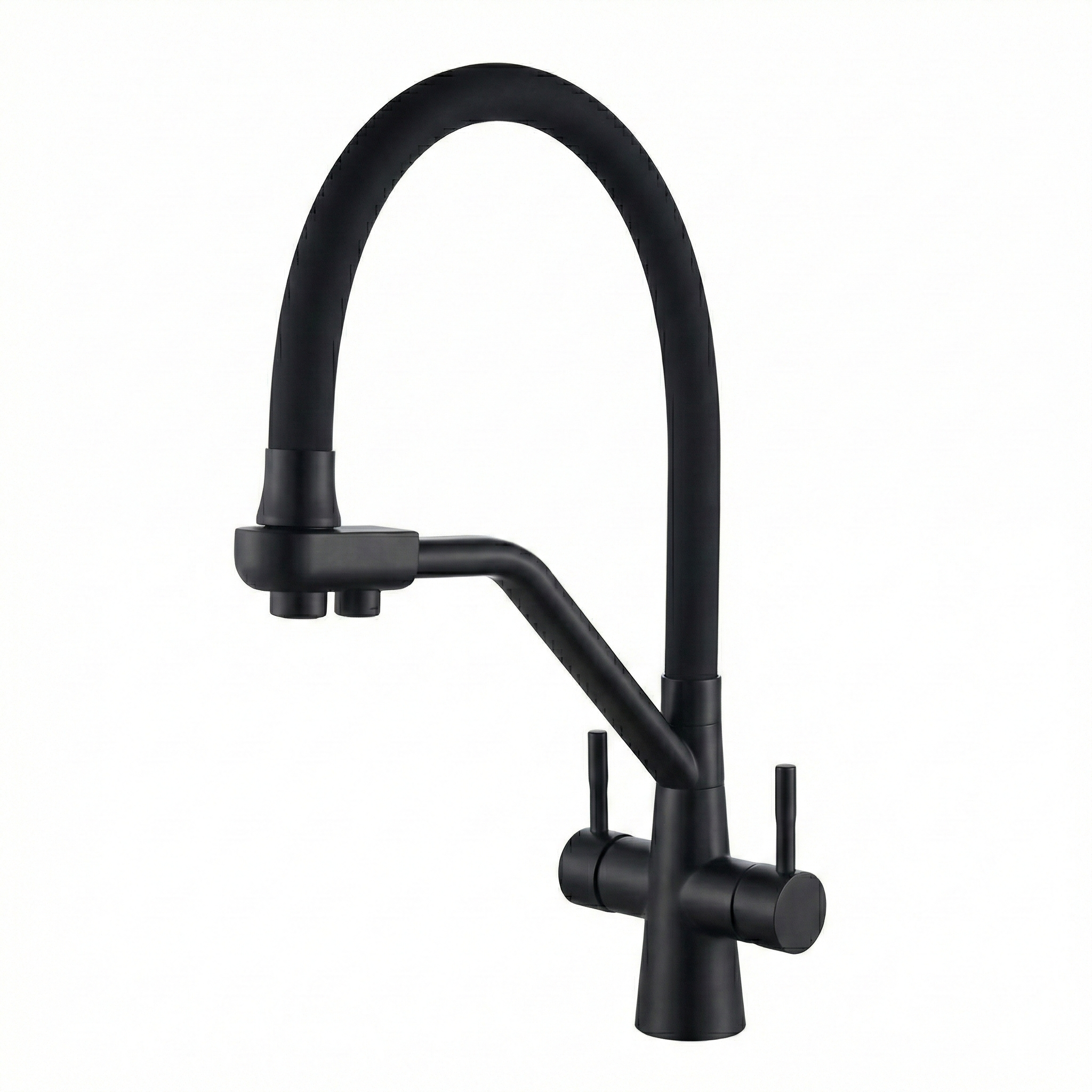 ברז נשלף למטבח | חיבור אקסטרה למערכת סינון מים  | שחור מט | מק"ט  032/1