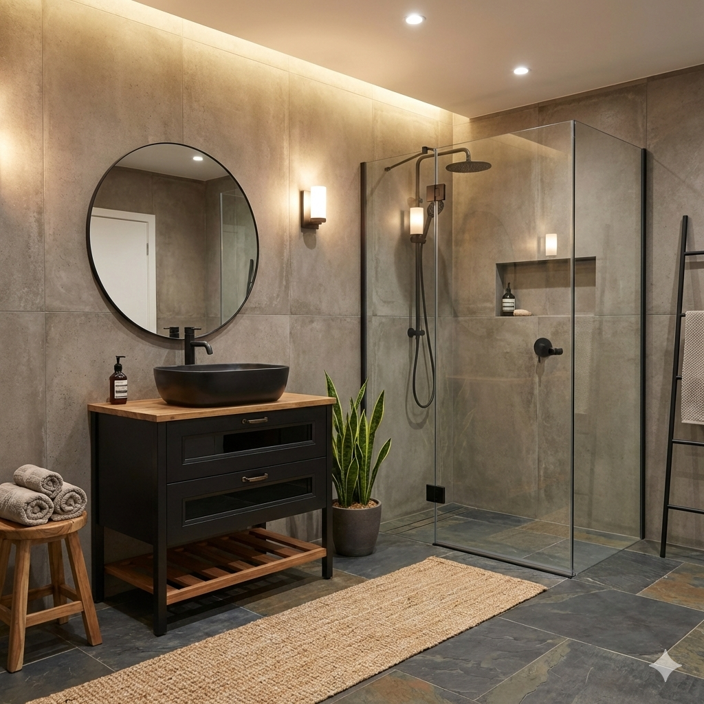 ארון אמבטיה דגם " פיירו " אפוקסי | ארון עומד | משטח בוצ׳ר P מק"ט 50055