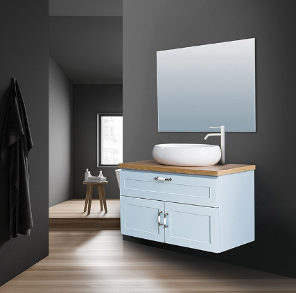 ארון אמבטיה דגם " ויולה " אפוקסי | ארון תלוי | משטח בוצ׳ר מק"ט 50074P