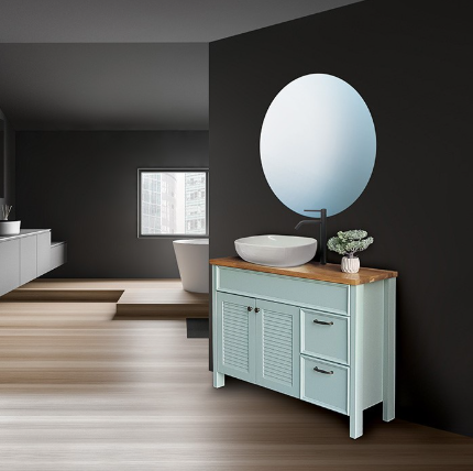 ארון אמבטיה דגם " פיורינו " אפוקסי | ארון עומד | משטח בוצ׳ר P מק"ט 50095