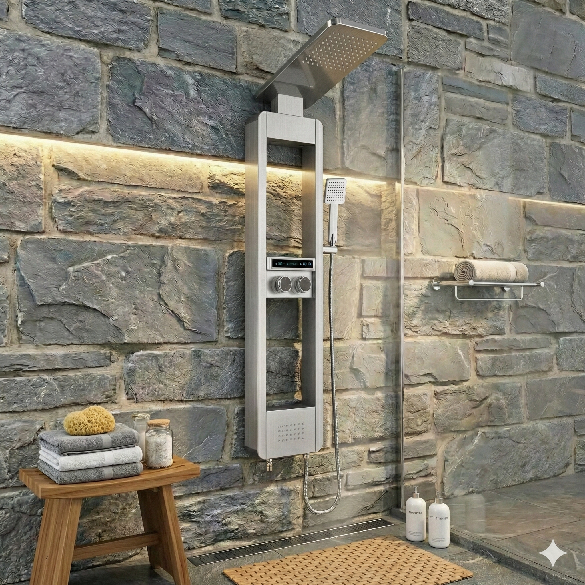 מערכת פינוק מפוארת דגם " לארינצו " | ניקל מוברש | מק"ט 2527