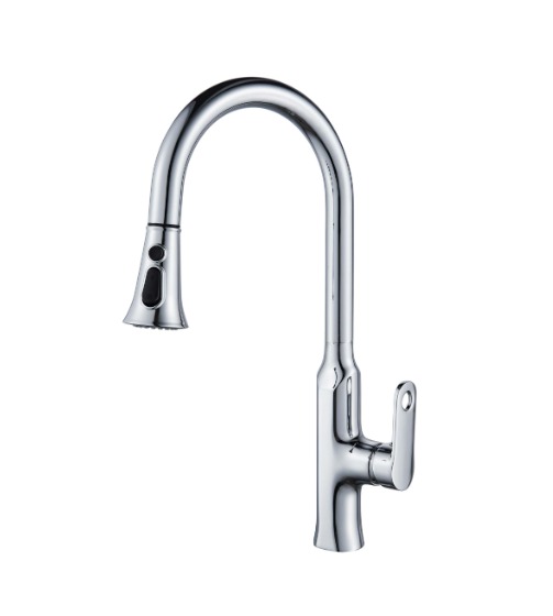 ברז מטבח נשלף | 3 מצבי זרימה | אופנתי מעוצב | כרום | מק"ט 699