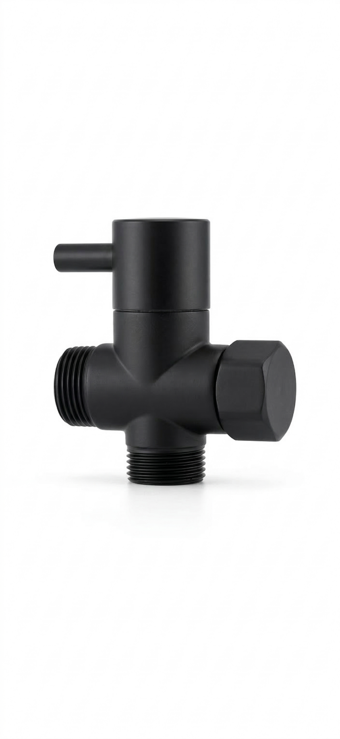 ברז דו כיווני לכיור / מדיח יציאה 1/2 צול | שחור מט | מק"ט 913/1