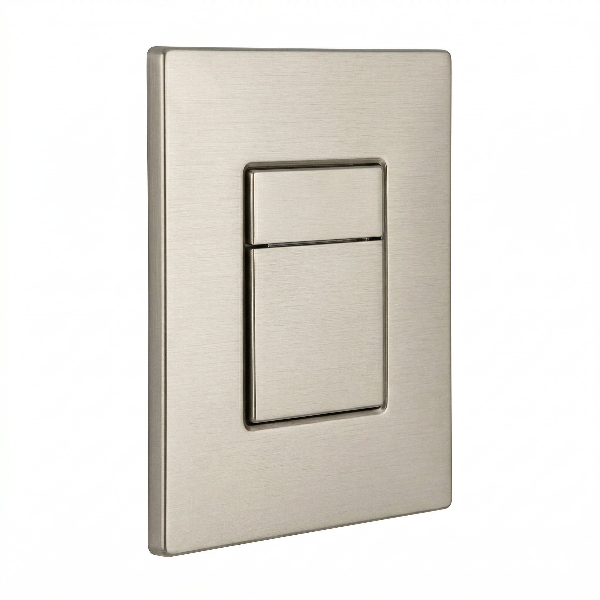 לחצן תואם גרואה  | מתאים לכל מיכל הדחה סמוי של חברת GROHE | ניקל מוברש | מק"ט 352/3