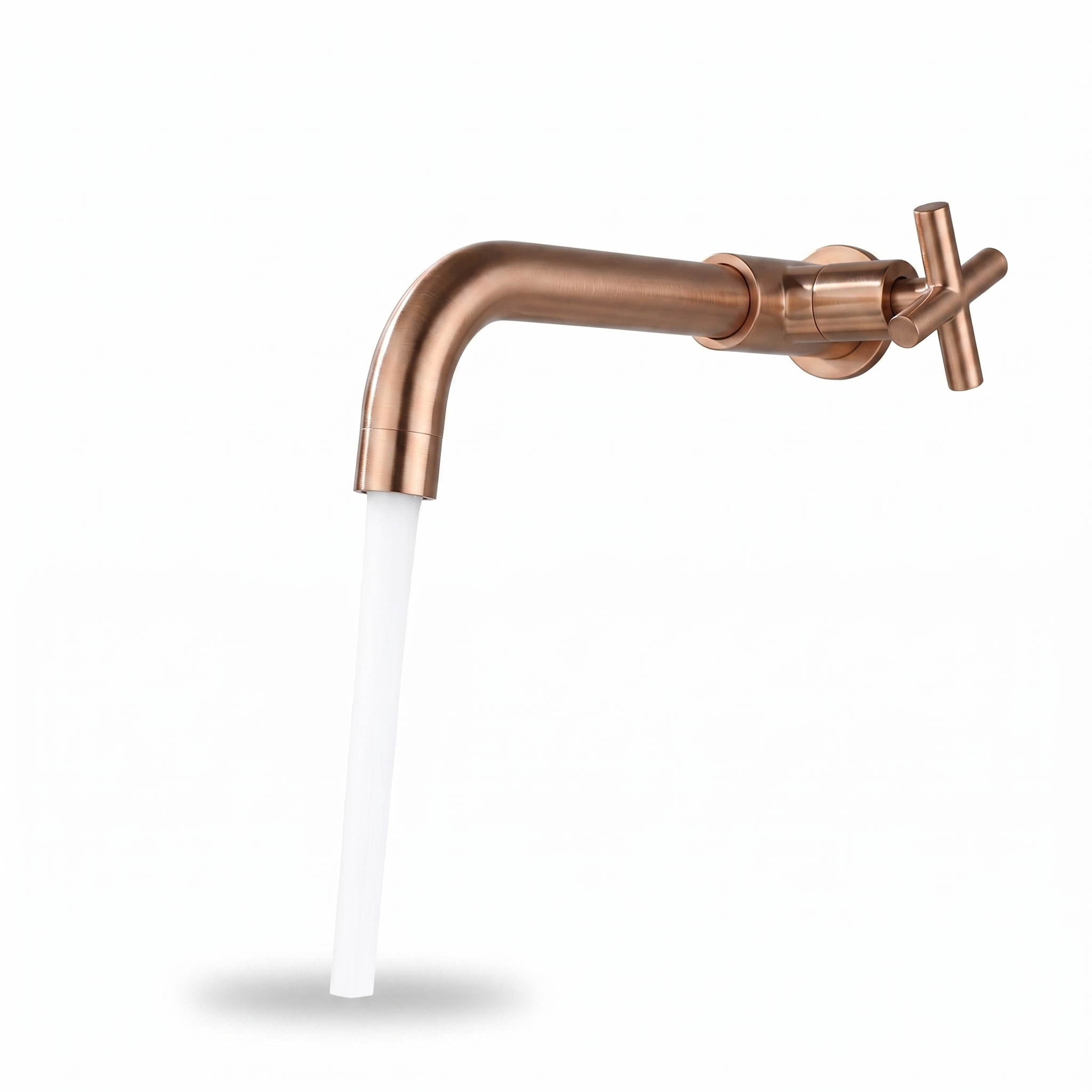 ברז מים קרים מהקיר | רוז גולד מוברש | מק"ט 938/4